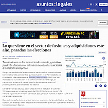 Lo que viene en el sector de fusiones y adquisiciones este ao, pasadas las elecciones